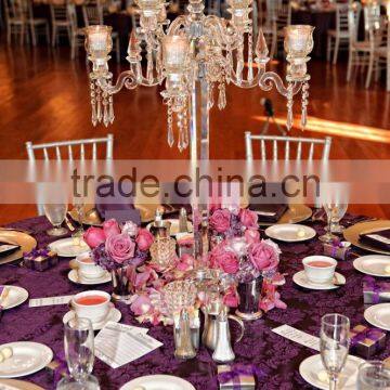 Nice Tall Pillar Candle Holders Set as Wedding Centerpieces photo-2
