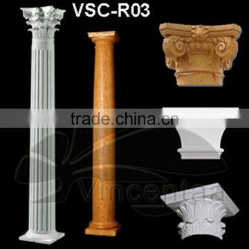 Garden Decorations High Quality Crafts Life European Style Small Spiral Marble Column photo-3