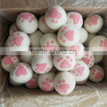 2017 Handmade Durable Pet Play Balls Eco Friendly 100% Wool Ball Pet Toy photo-2