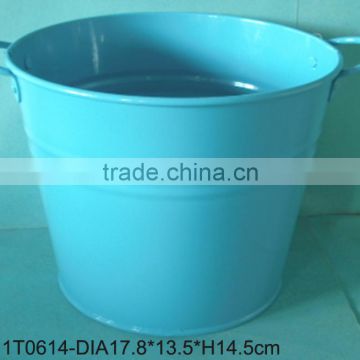 tin paint bucket tin flower bucket