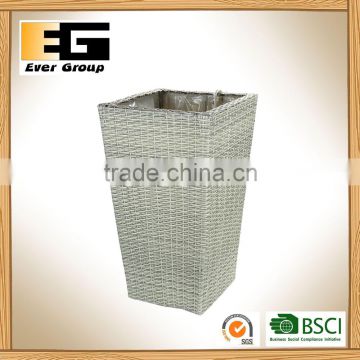 Excellent Quality Plastic Rattan PE Storage Basket and Decoration Parden Planter