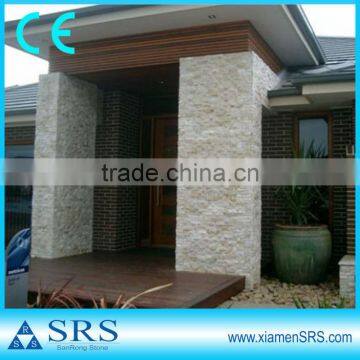 Beige decorate stone cladding