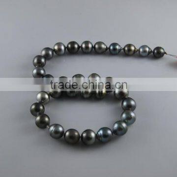 AA wholesale 11-12mm Tahitian pearl strand