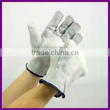 Cow split safety leather gloves/driver gloves ZMR209