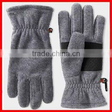 Black mens winter fleece glove