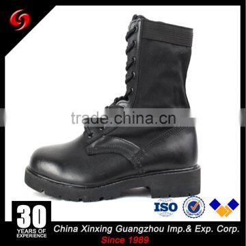 High Quality Genuine Leather man shoes , Canvas Combat Jungle Military Boots