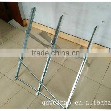 Polishing Galvanized Log Saw Horse