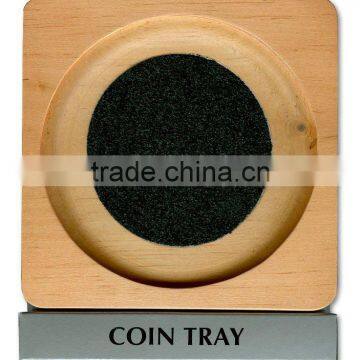2016 Wholesale euro coin tray,low price wooden coin tray from Chian