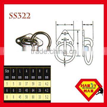 Marine Deck Hardware Stainless Steel Small Diamond Type Eye Plate photo-6