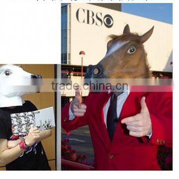 Vinyl Cosplay Animal Horse Head Masquerade Mask photo-5