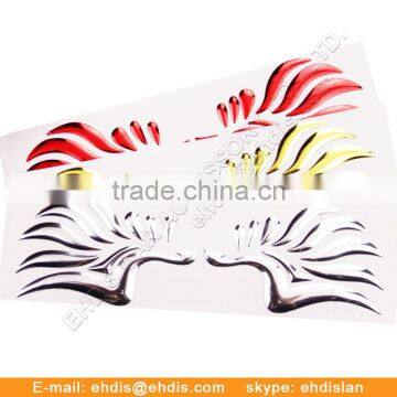 3d plastic sticker with logo printed logo piolt wing badges