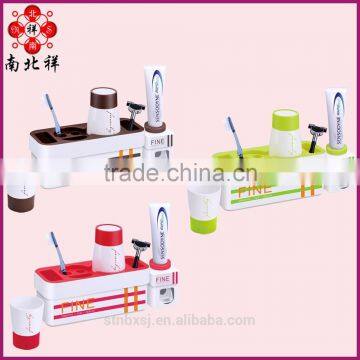 New Design Auto Toothpaste Dispenser Toothbrush Holder Set