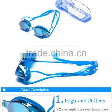 Latest silicone racing swimming goggles unisex brand underwater sports eyewear