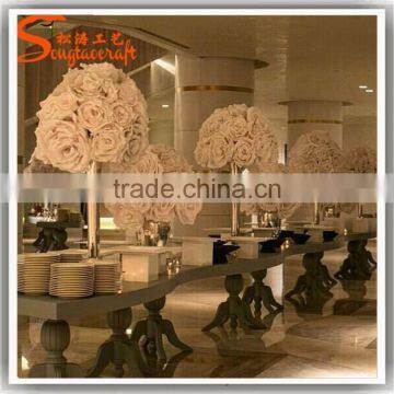 60cm of Artificial silk fabric rose flower balls for wedding