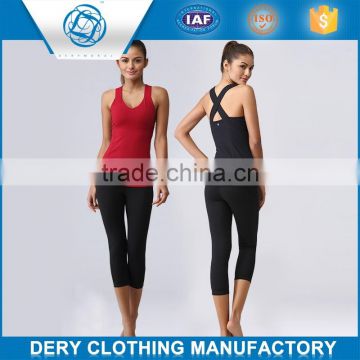 Professional lycra gym shark yoga pants legging with soft spandex yarn