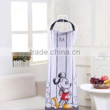 100% cotton OEM Animation cartoon printing apron for childrens