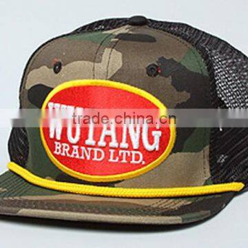 Custom Embroidery Logo 5 Panel With Rope Most Fashion Mesh Cap photo-3