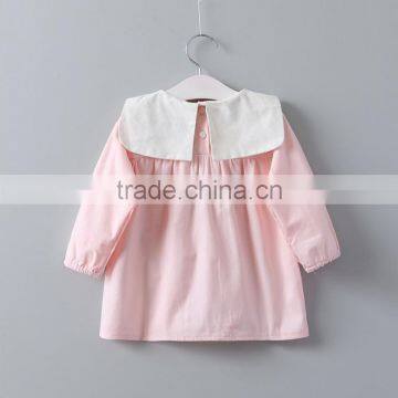 2017 Wholesale Girls Spring Boutique Embroidery Pineapple Lapel t Shirt photo-3