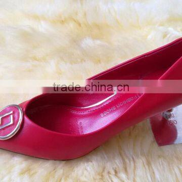 GZY Women High Heel Shoes Slip-on High Quality Guangzhou Stock Fashion Direct Sell Price Fashionable 2017 photo-2