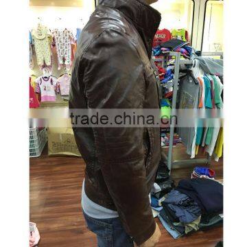 Factory Supply Plus Size PU Apparel Stock Jacket photo-2