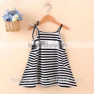 High Quanlity Mummy and Daughter Stripe Clothes Girls Frocks Designs Wholesale New Model Western Style Dress photo-2
