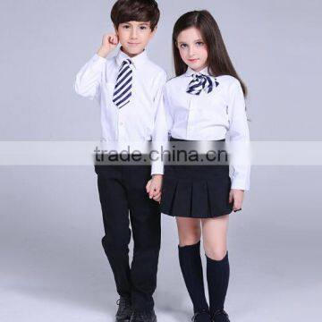 2017 new design pleated fashion girls children uniform shool skirt