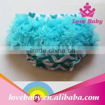 New Arrival Baby Stripe Cotton Bloomer Ruffle Kids Underwear photo-3