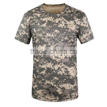 2017new Top Fashion Camo t-shirt men dry fit camo shirt