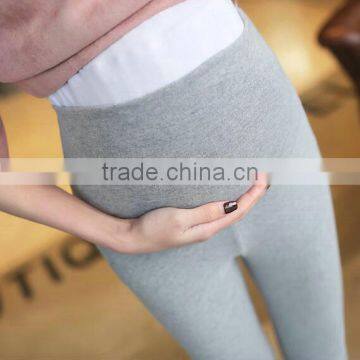 2017 New design custom wholesale causal cotton pregnant women maternity pants leggings