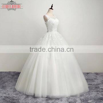 OEM Long Floor-length WWhite Wedding Dress Bridal Gown photo-5