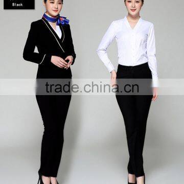 Juqian High Fashion Class Summer Aerial Work Clothes Air Hostess Uniform/sexy Airline Stewardess Costume photo-6