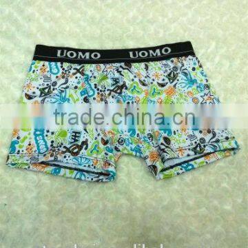 Newest design young boy micro printing boxer