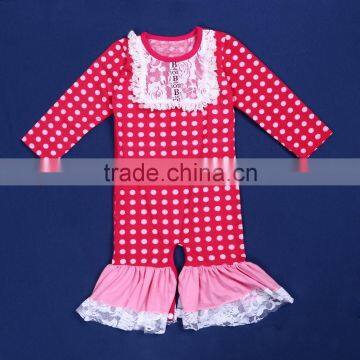 2015 Hot Sales Knitted Cotton Long Sleeve Baby Rompers With Bib QL-61