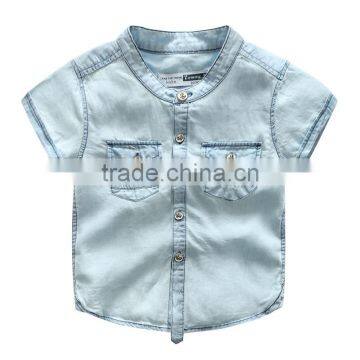 Wholesale Boys Child Clothes 100% Cotton Kids Blank Clothing Shirts photo-4