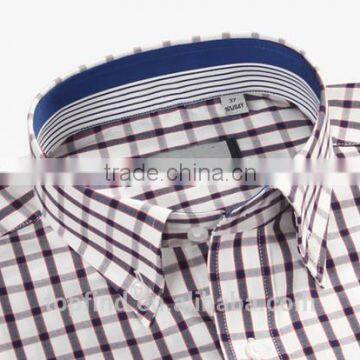 High Quality Classic Check Pattern Free Size Wrinkle Free Shirt for Business Man photo-3