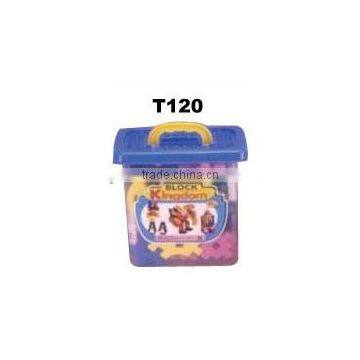 91pcs Wisdom PE blowing building block with bucket set