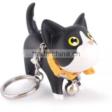 Hot Sale Rubber Pvc Cat Shaped Keychain photo-4