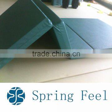 Folding foam medical bed mattress with waterproof cover