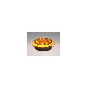 Round Solar Powered Decorative Lights Plastic Marine Deck Dock Lighting