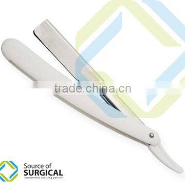 Stainless Steel Barber Straight | Plasting Handle B-SR-6