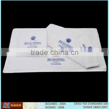 China Factory Wholesale Iso Certification Antibacterial Soft Luxury Bright Color Egyptian Cotton Hotel Towel 100% Cotton Embroid photo-3