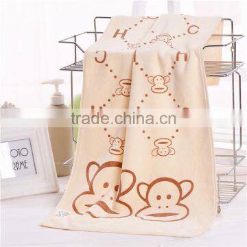 high water absorption bath/sport/home/travel use 100% cotton suede jacquard design towel