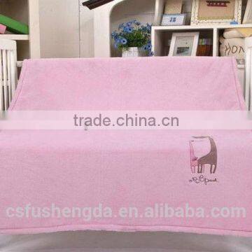 Cheap Plain 100% Polyester Super Soft Fleece Blanket photo-1