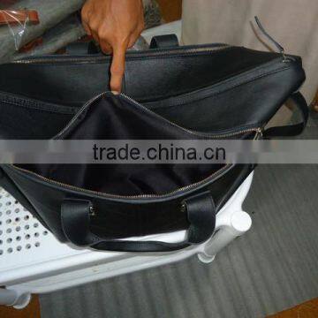 Genuine Cow Italian Leather Travel Bag photo-5