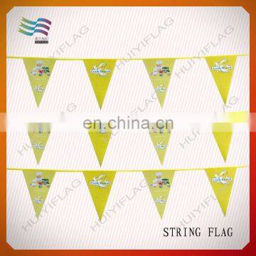 Cheap hanging triangle flags on string
