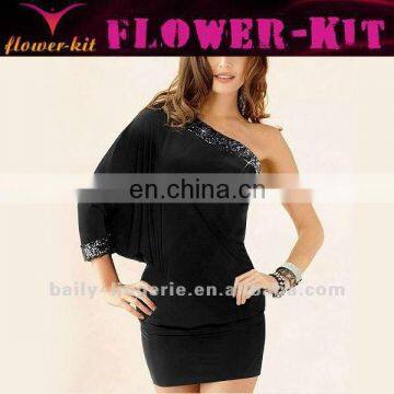 2014 popular batwing casual dress
