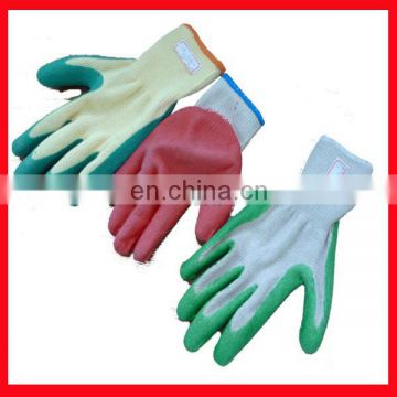 film latex coated glove,rubber palm gloves