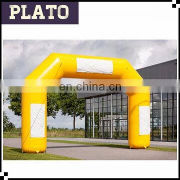 PVC inflatable yellow arch entrance for trade show