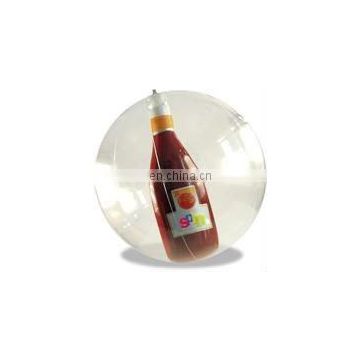 16 inchs Inflatable Beach Ball with 3D bottle inside