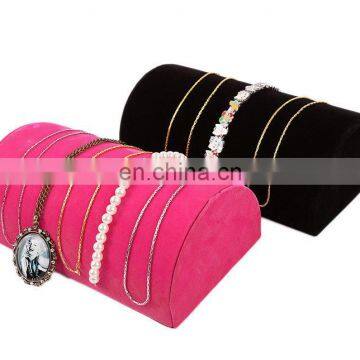 Black rosered colour Velvet Jewellery Display Watch Necklace Pendant Bracelet Pillow Dome Stand